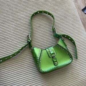 Urban Outfitters Lime Green Studded Shoulder Bag